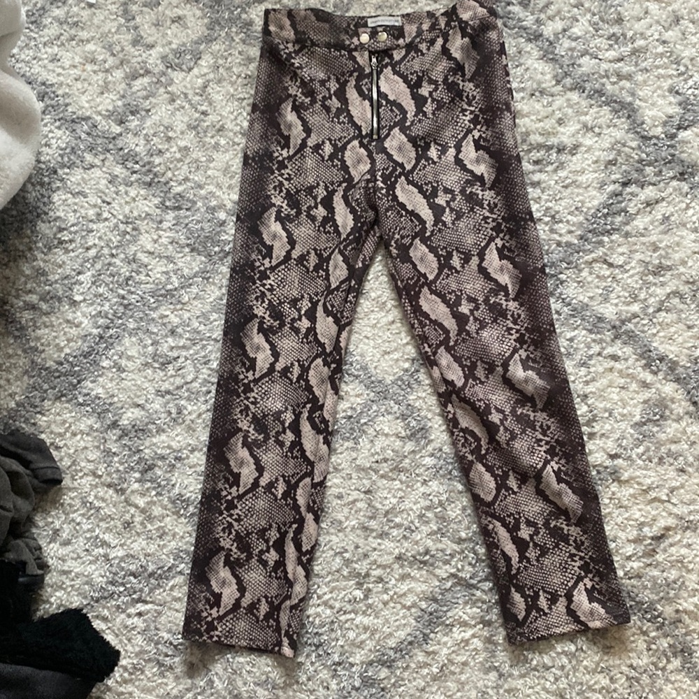 Snake skin pants!